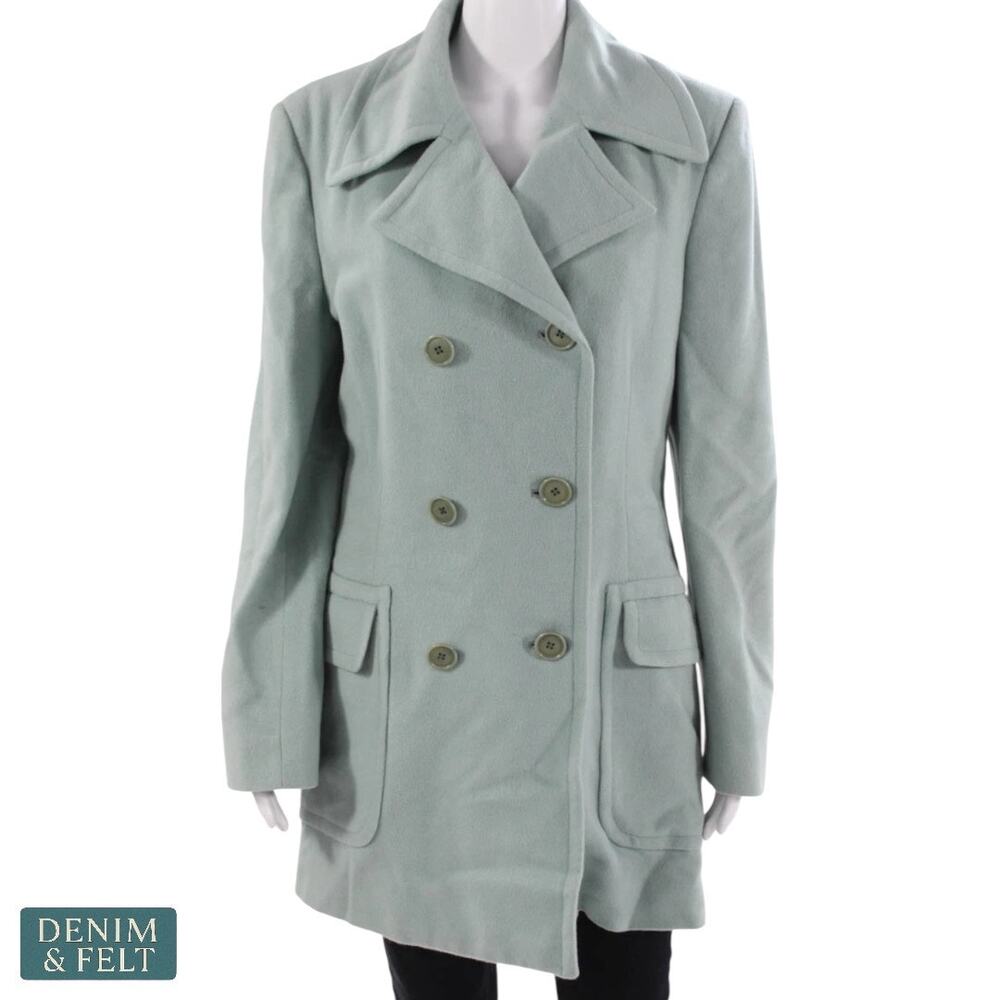 Ralph Lauren Purple Label Collection Wool Cashmere Green Double Breasted Jacket